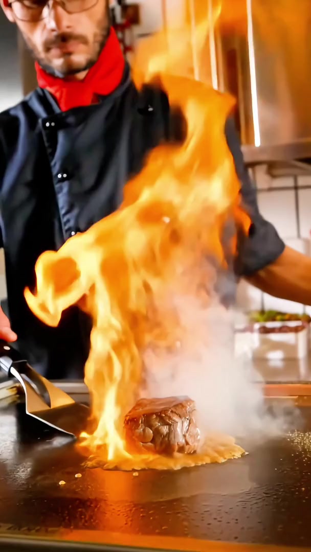 Reel-Beispiel – Flambierte Steak-Show, Brauhaus Schwanen Ehingen