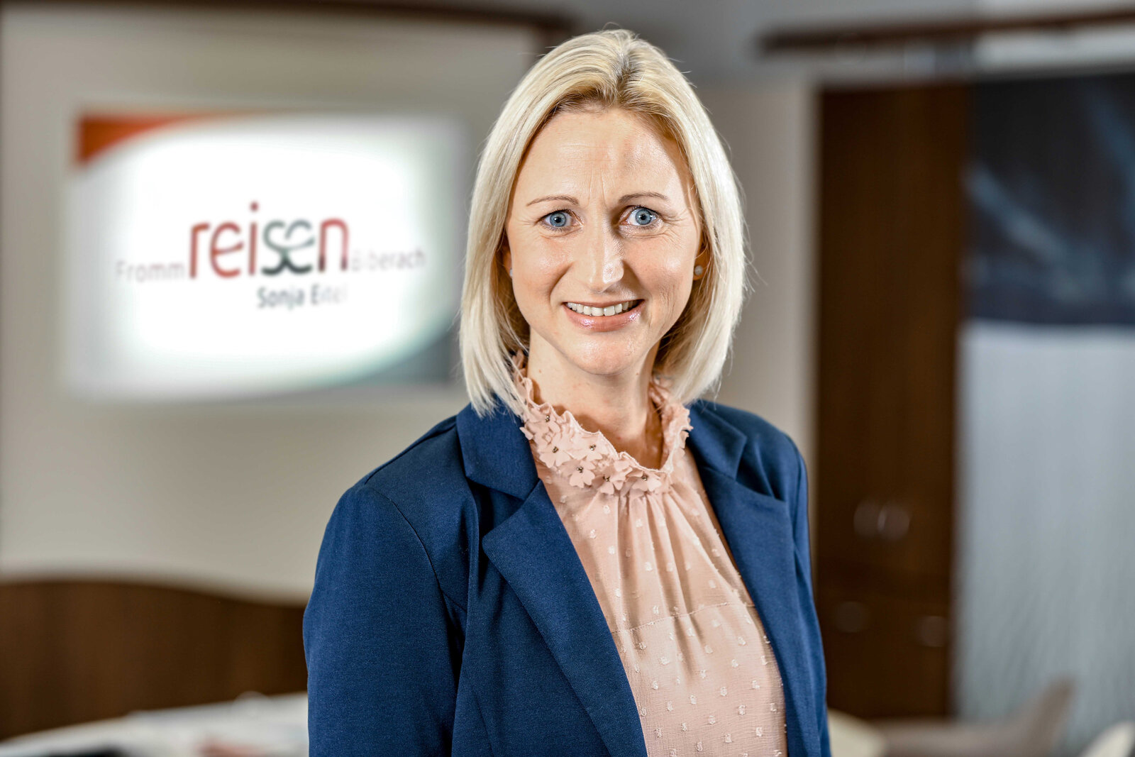 Business-Portrait im Reisebüro, Fromm Reisen Biberach