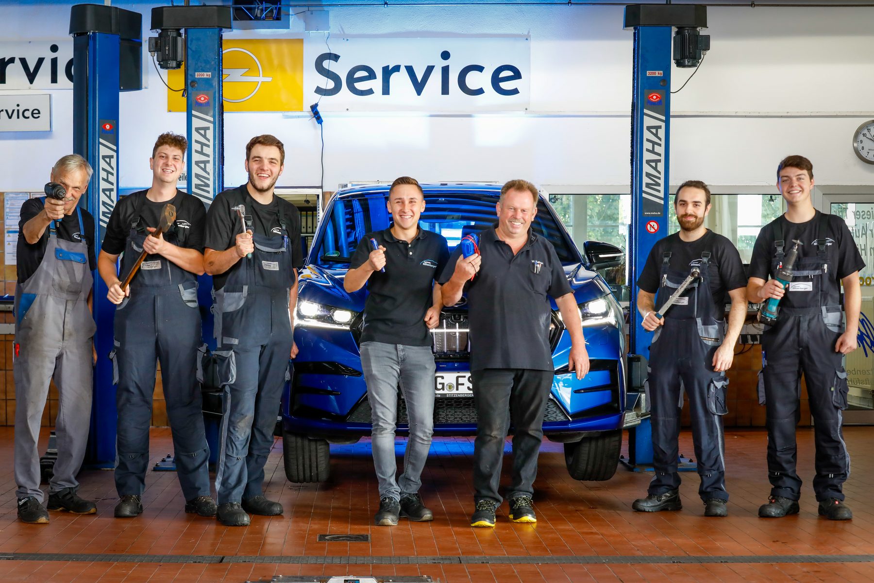 Team unterwegs – Kfz-Werkstatt