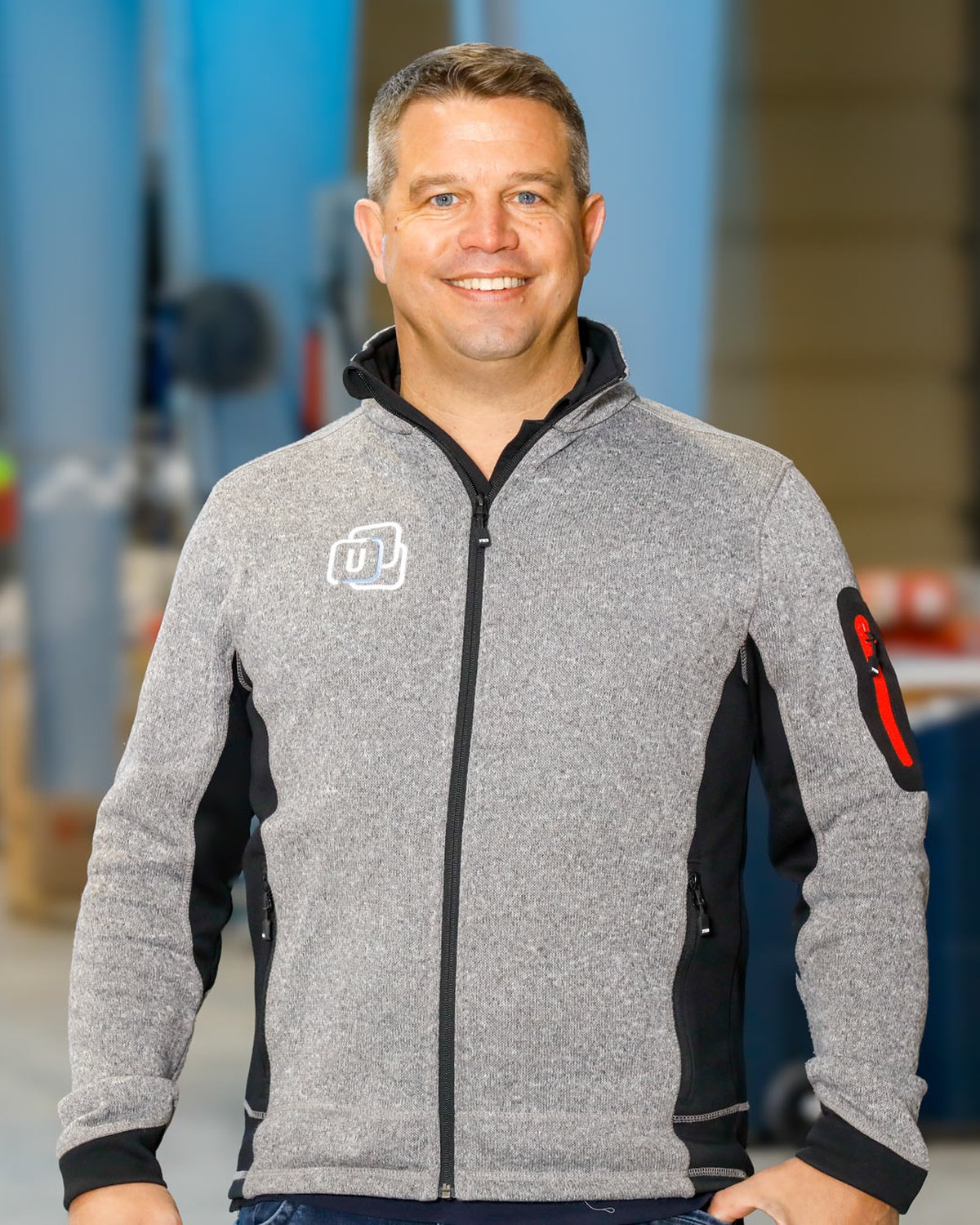 Business-Portrait in der Produktionshalle